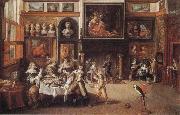 Frans Francken II Supper at the House of Burgomaster Rockox oil on canvas